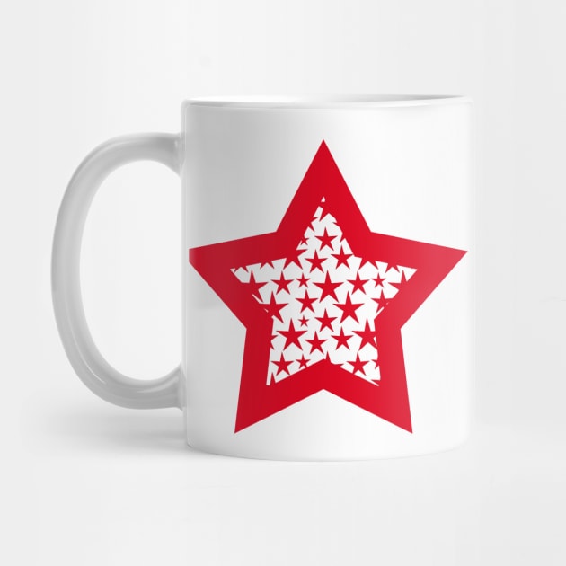 Red stars on white by hereswendy